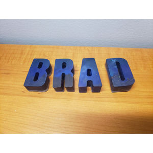 Brad crayon letters